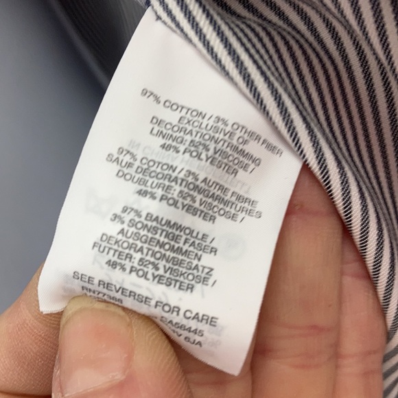 J. CREW Tweed Moto 2 pc Suit Set Jacket (6) ; Skirt (4) Navy Blue Tweed Fringe - Picture 5 of 16